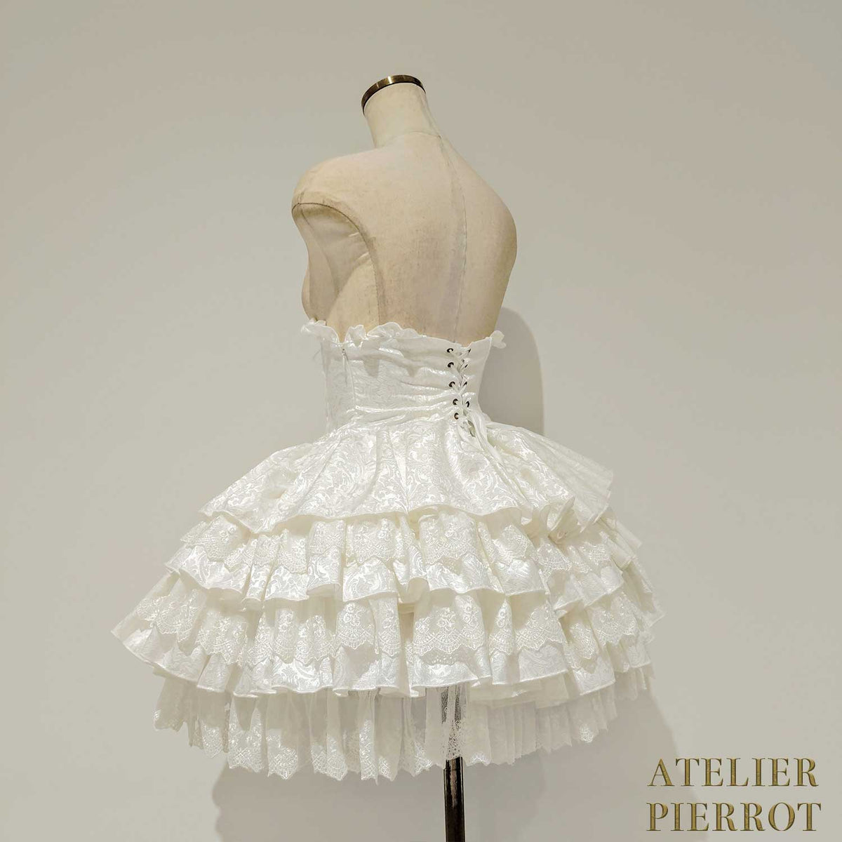 【ATELIER PIERROT】 Royal Nocturne Mini Corset Skirt ホワイト/ピンク/ワイン/グリーン/ネイビー/ブラック