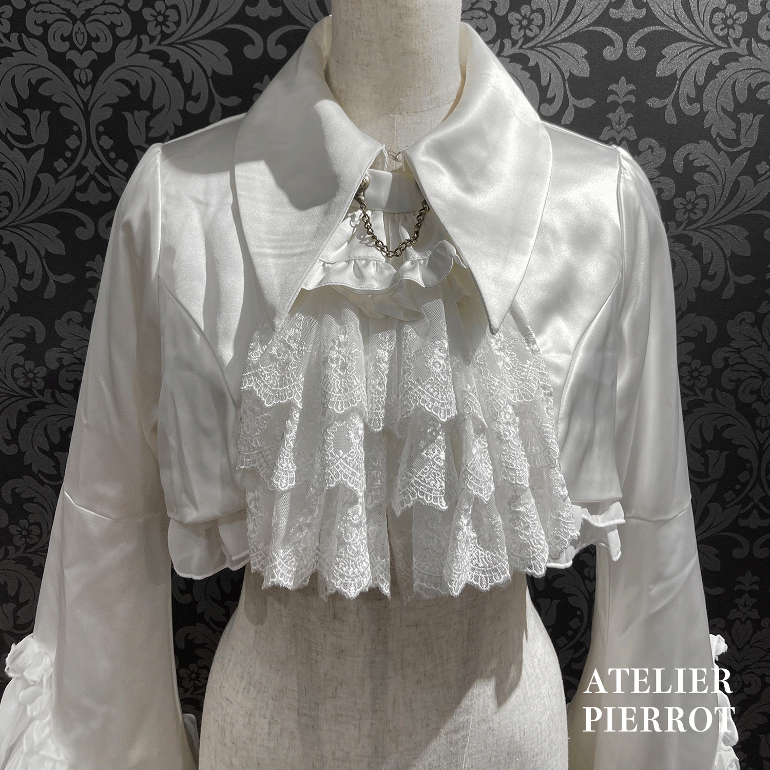 【ATELIER PIERROT】 Valkyrie Frill Jacket ホワイト/ボルドー/ネイビー/ブラック×ホワイト/ブラック