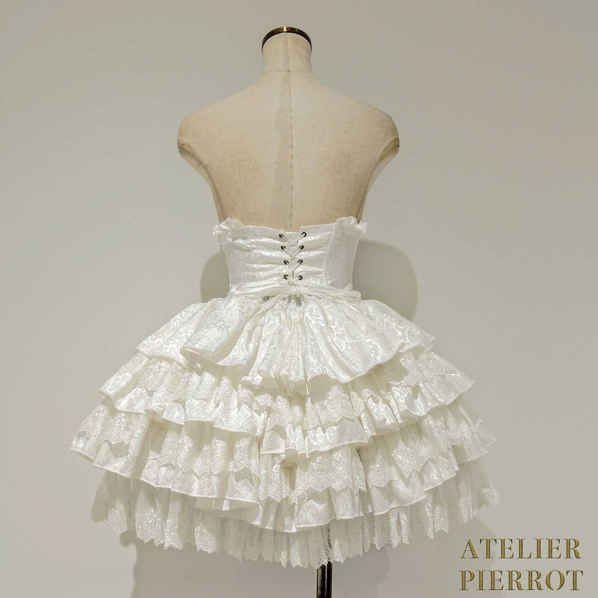 【ATELIER PIERROT】 Royal Nocturne Mini Corset Skirt ホワイト/ピンク/ワイン/グリーン/ネイビー/ブラック