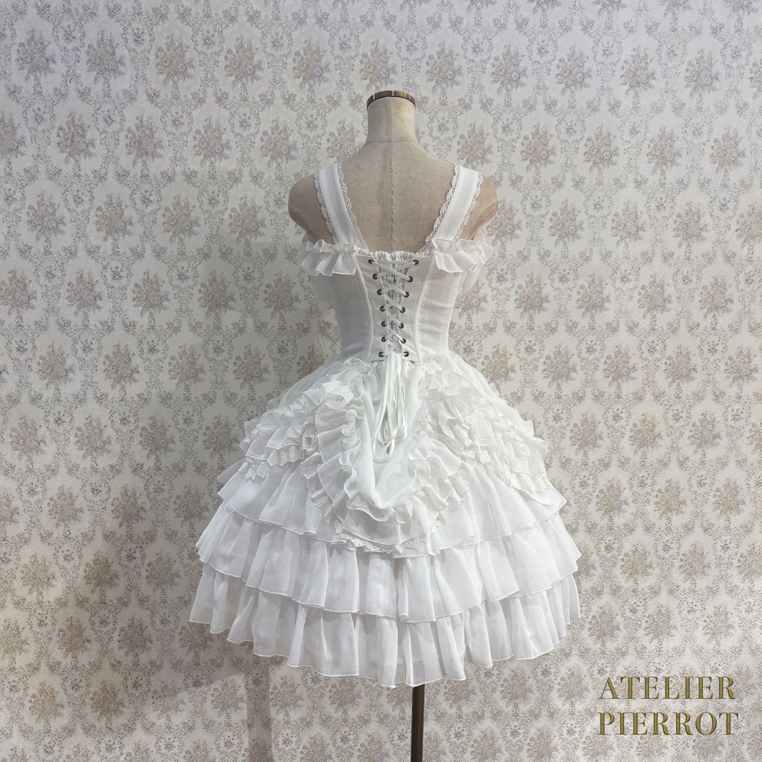 【ATELIER PIERROT】 Jupe de sauteur de Waltz éternelle blanc / bordeaux / violet / marine / noir x blanc / noir