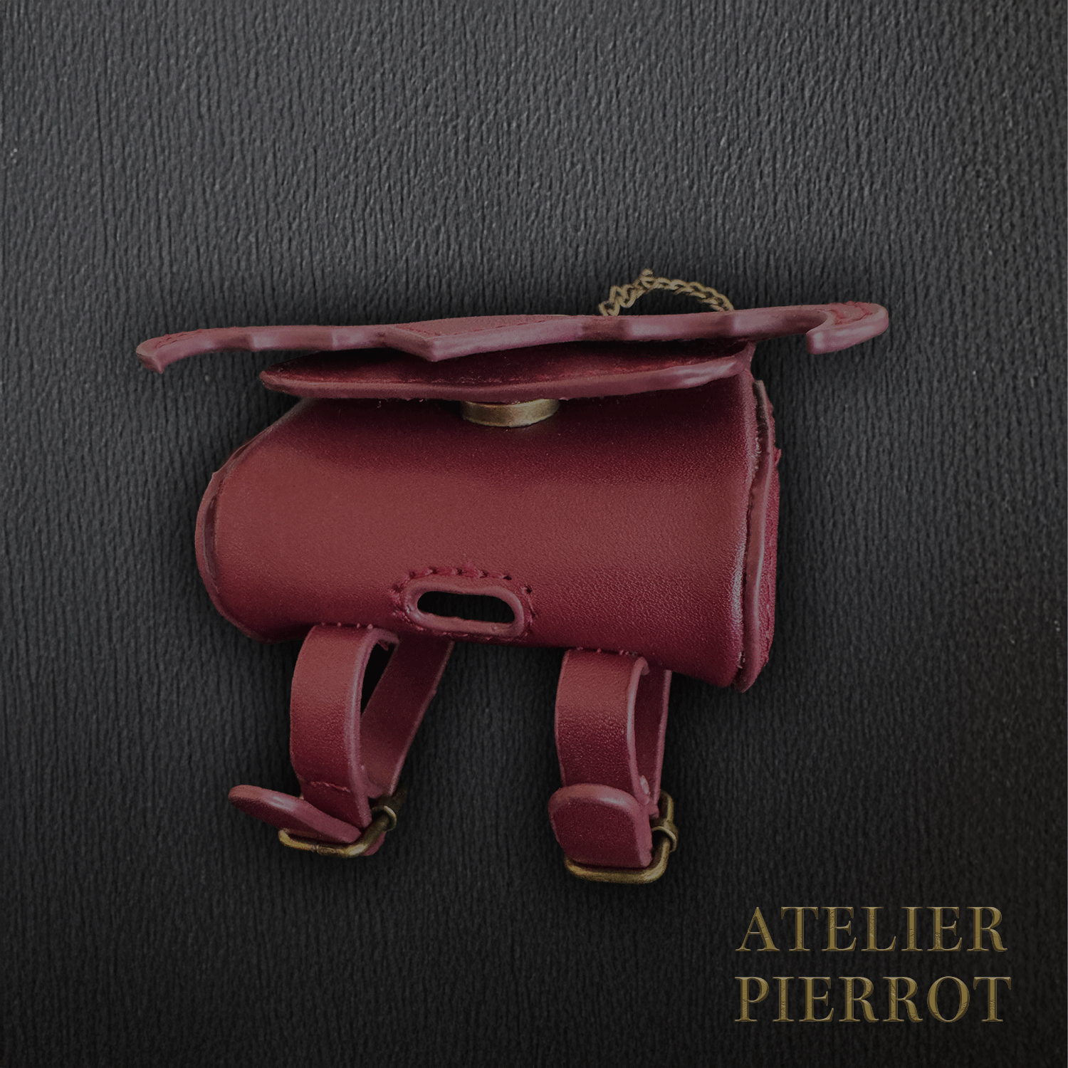 【ATELIER PIERROT】“夜間墳墓” Batwing Air Pods Case Bordeaux/Navy/Black