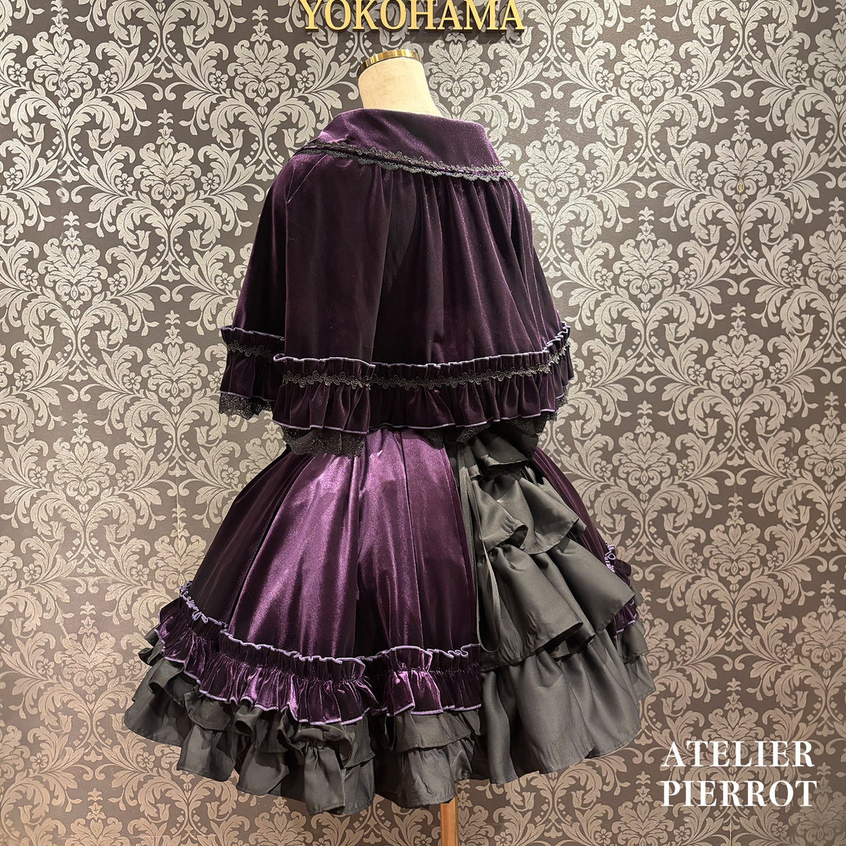【ATELIER PIERROT】 ★Ahora aceptamos reservas★ Capa de terciopelo AdenophoraBordeaux/Purple/Navy/Black