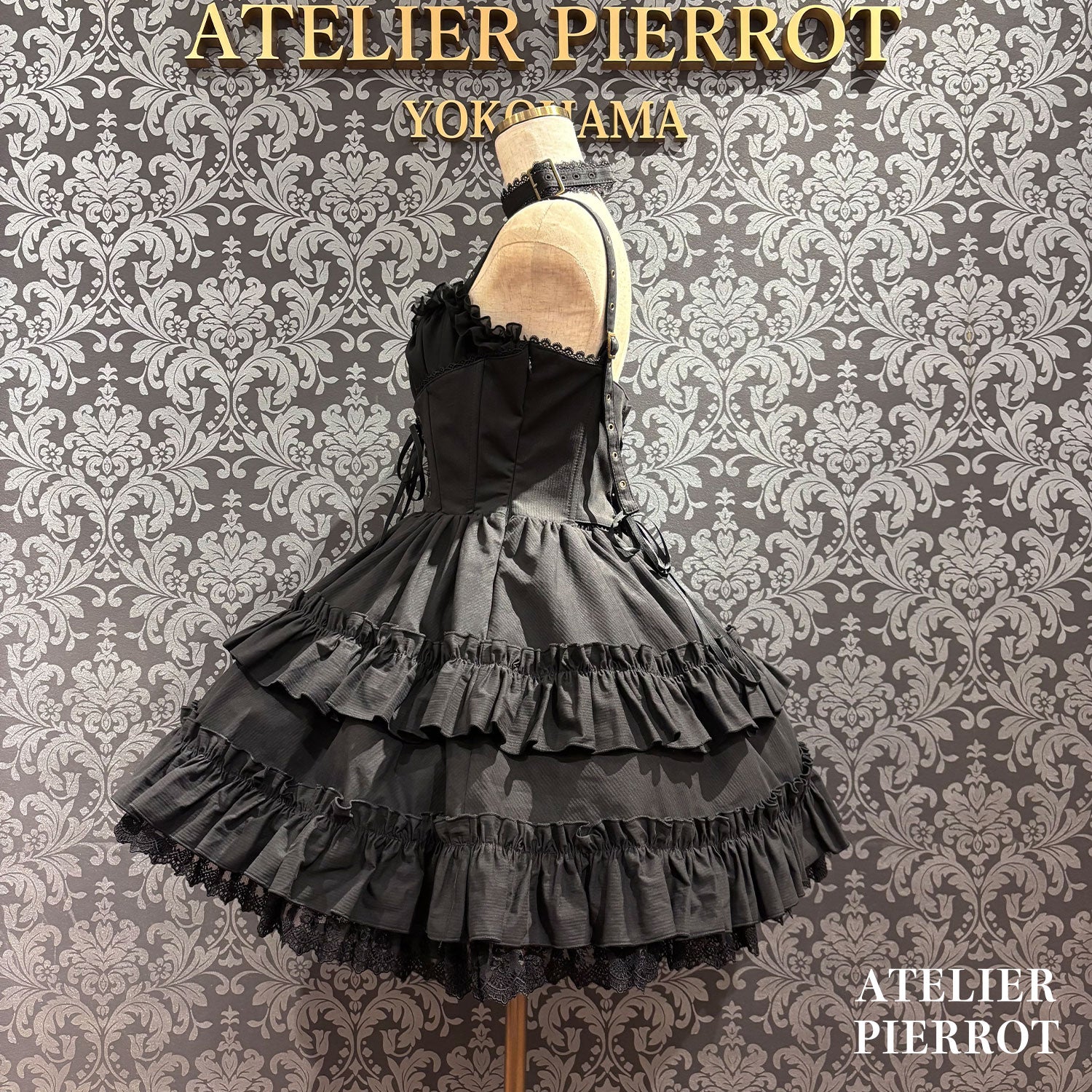 【ATELIER PIERROT】 ★ご予約受付中★ Forbidden Prayer Choker Necklace Set ホワイト/ブラック