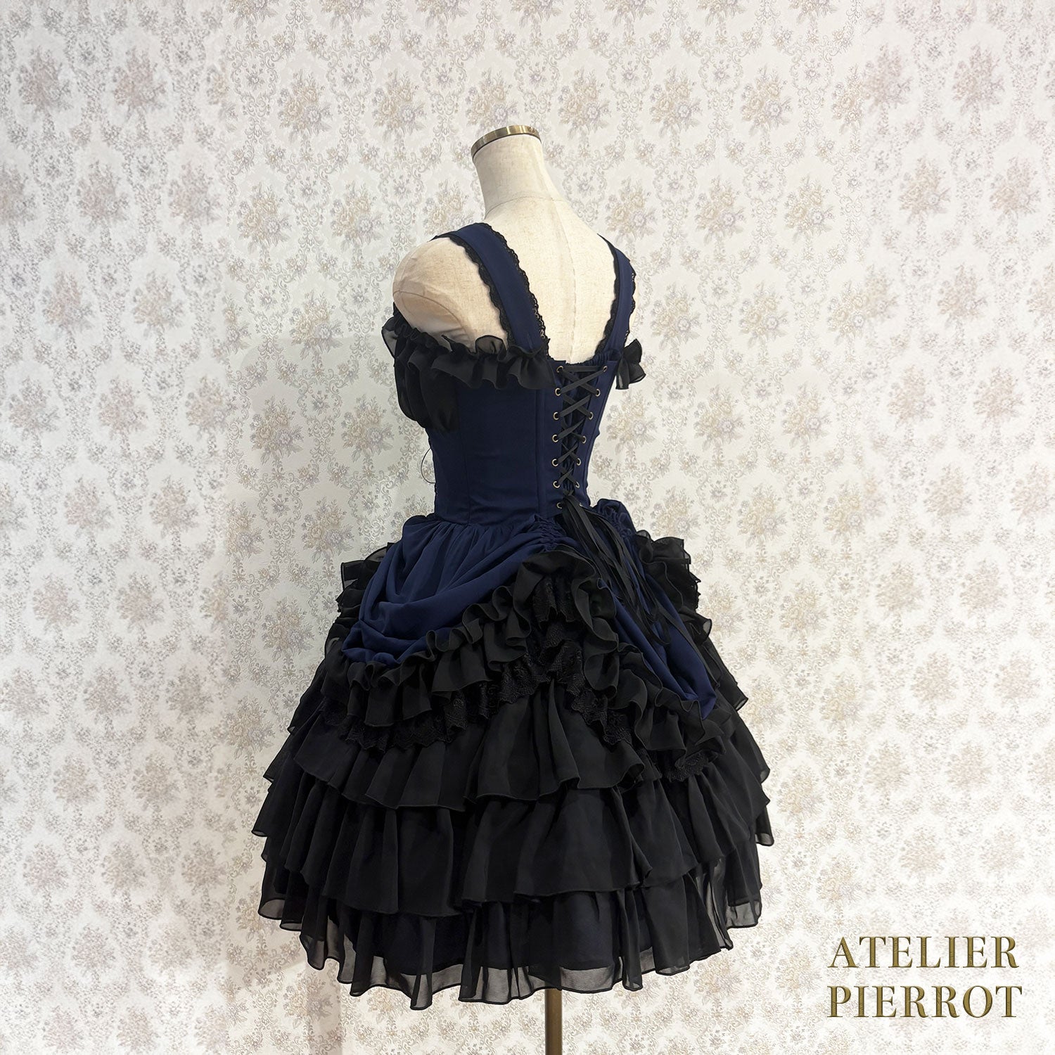 【ATELIER PIERROT】 Jupe de sauteur de Waltz éternelle blanc / bordeaux / violet / marine / noir x blanc / noir