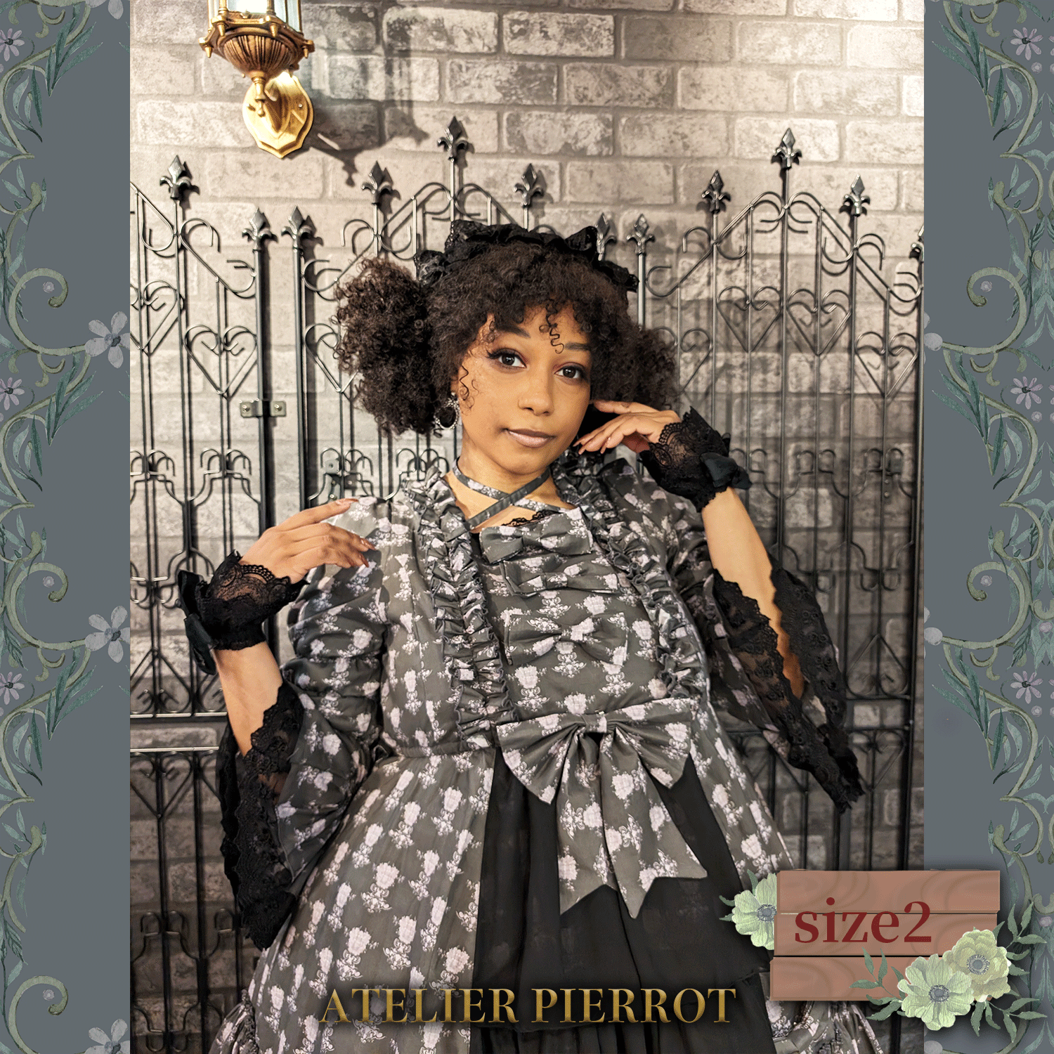 【ATELIER PIERROT】 Rosy Bouquet Dress Size 2