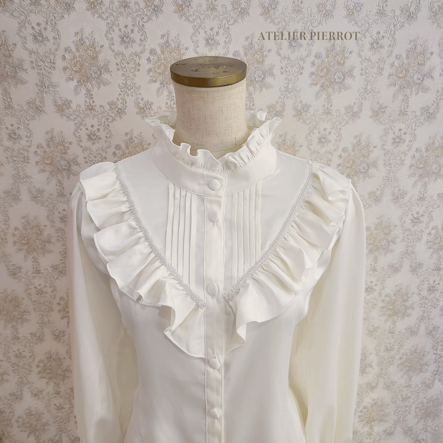 【ATELIER PIERROT】Lumiere襯衫off-White/Bordeaux/綠色/海軍/黑色