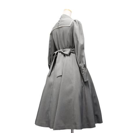 【Sheglit】シェグリット "Requiem"フレアワンピース グレー/ブラック