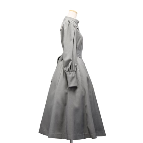 【Sheglit】シェグリット "Requiem"フレアワンピース グレー/ブラック