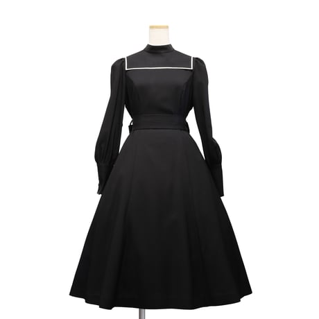 【Sheglit】シェグリット "Requiem"フレアワンピース グレー/ブラック