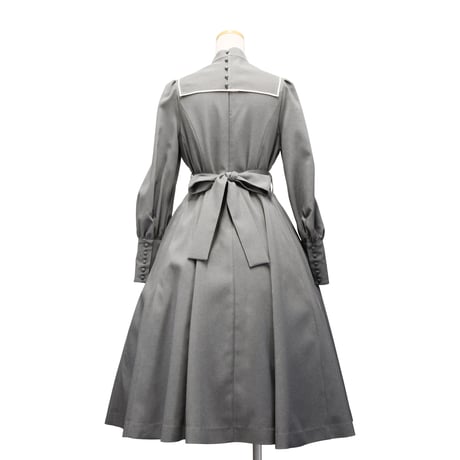 【Sheglit】シェグリット "Requiem"フレアワンピース グレー/ブラック