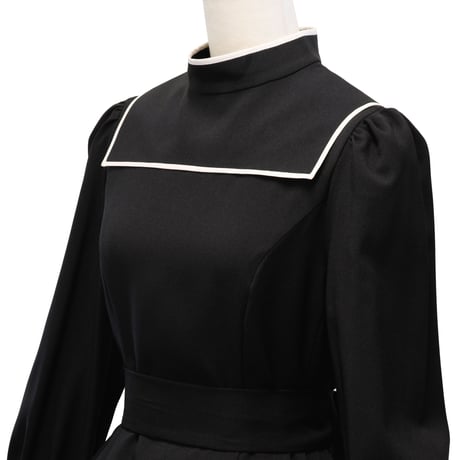 【Sheglit】シェグリット "Requiem"フレアワンピース グレー/ブラック