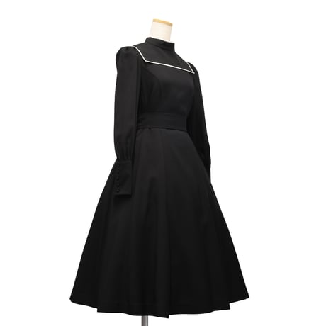 【Sheglit】シェグリット "Requiem"フレアワンピース グレー/ブラック