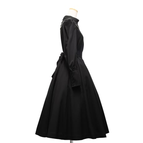 【Sheglit】シェグリット "Requiem"フレアワンピース グレー/ブラック