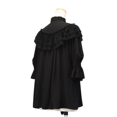 【Sheglit】シェグリット "Edelweiss"シフォンブラウス ホワイト/ボルドー/ブラック