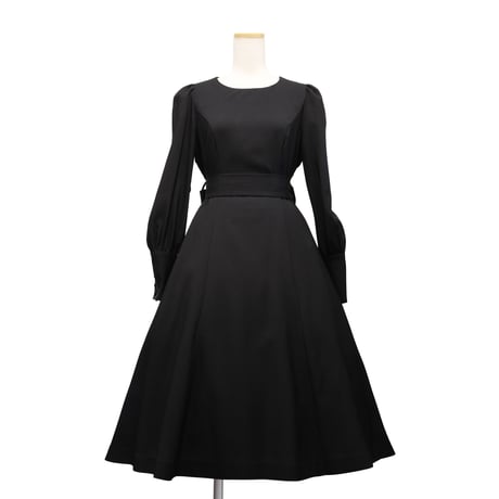 【Sheglit】シェグリット "Requiem"フレアワンピース グレー/ブラック