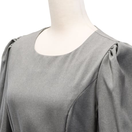 【Sheglit】シェグリット "Requiem"フレアワンピース グレー/ブラック