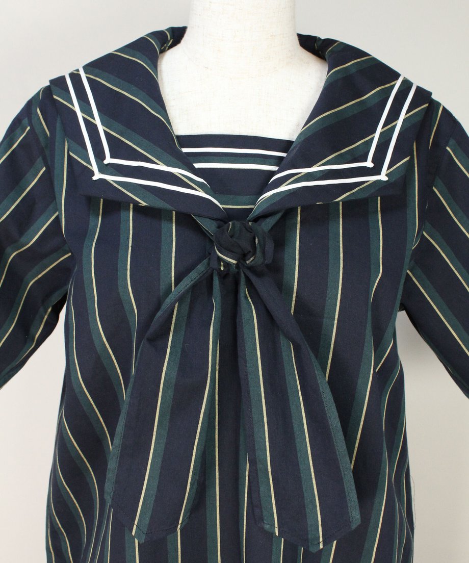 【HERHUM】ハーハム シャルレイシャツブラウス グリーン/ワイン