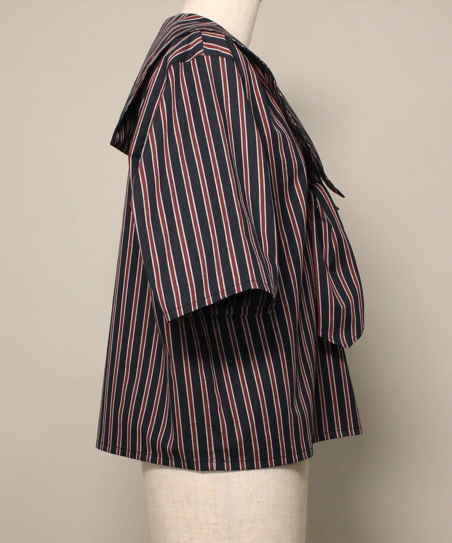 【HERHUM】ハーハム ベンジャミンシャツブラウス グリーン/ワイン