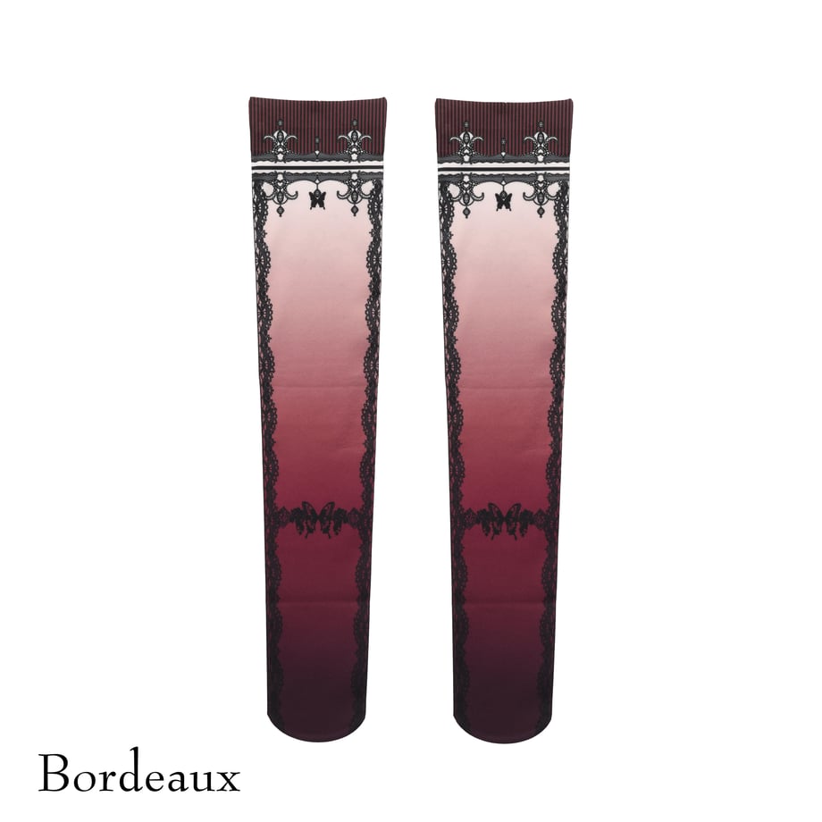 【Sheglit】シェグリット Caged Ulysses Over Knee ホワイト/ボルドー/パープル/ブラック