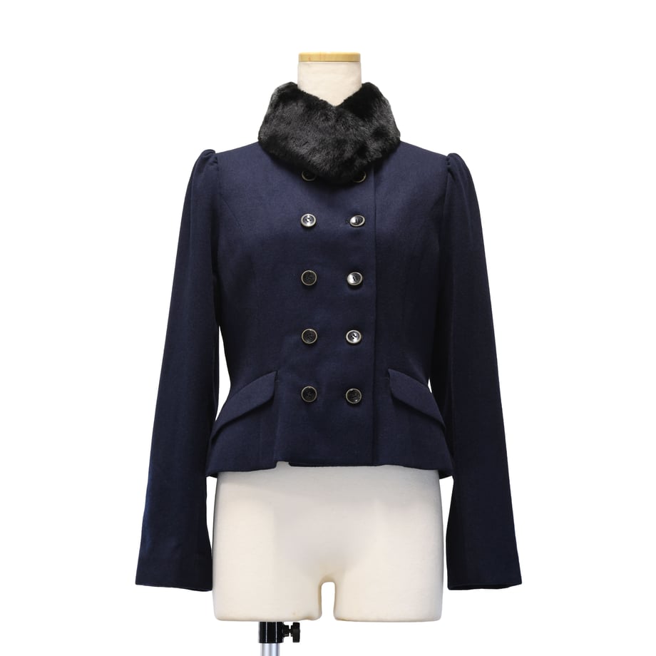 【Sheglit】シェグリット ●予約●"Royal"ショートコート ネイビー/ブラック Mサイズ/Lサイズ