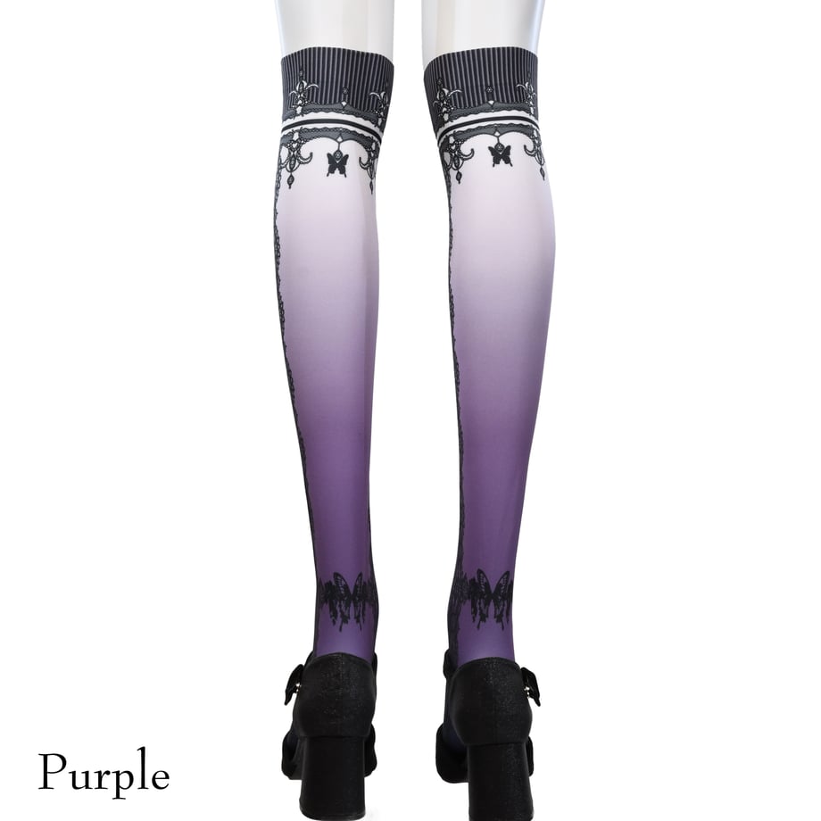 【Sheglit】シェグリット Caged Ulysses Over Knee ホワイト/ボルドー/パープル/ブラック