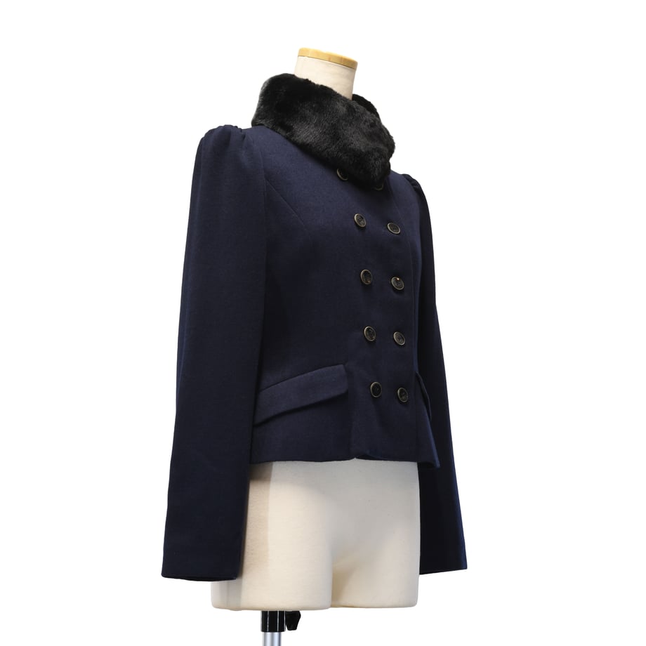 【Sheglit】シェグリット ●予約●"Royal"ショートコート ネイビー/ブラック Mサイズ/Lサイズ