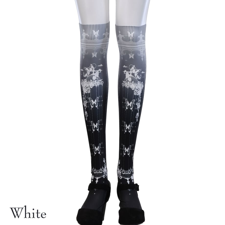 【Sheglit】シェグリット Caged Ulysses Over Knee ホワイト/ボルドー/パープル/ブラック