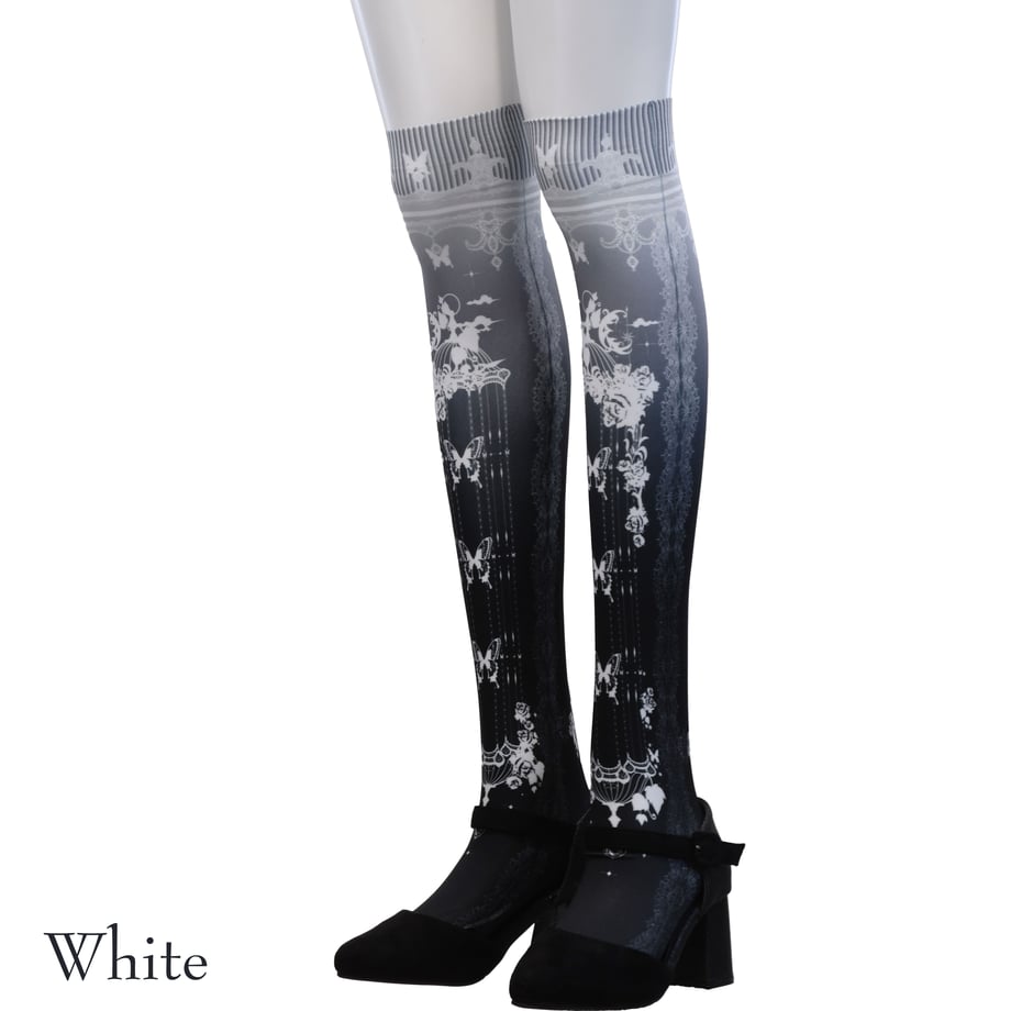 【Sheglit】シェグリット Caged Ulysses Over Knee ホワイト/ボルドー/パープル/ブラック