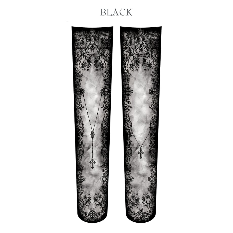 【Sheglit】シェグリット Requiem Over Knee ホワイト/ボルドー/ブラック