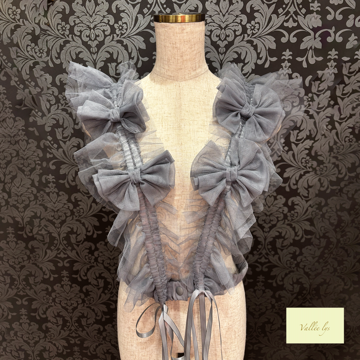 Vallee lys瓦勒莉丝Nocturne Tulle Harness白色/粉红色/波尔多/紫色/灰色/黑色