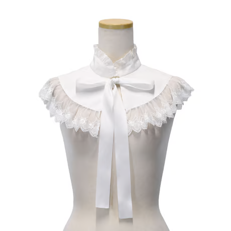 【Sheglit】シェグリット Serena Detachable Collar ホワイト/ ブラック