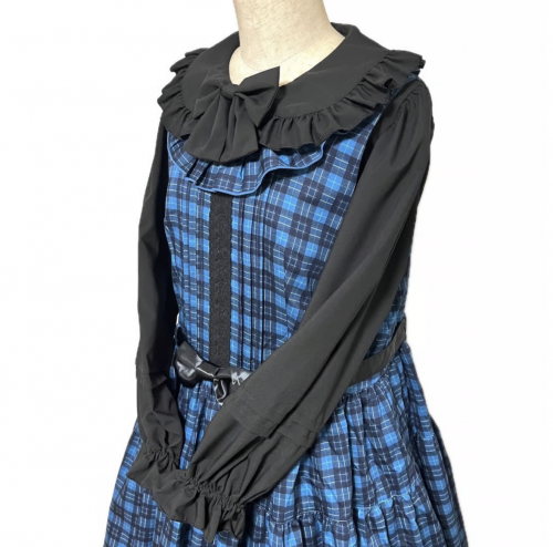 【heavenly garden 】ヘヴンリィ ガーデン タータンチェックジャンパースカート・ブルー