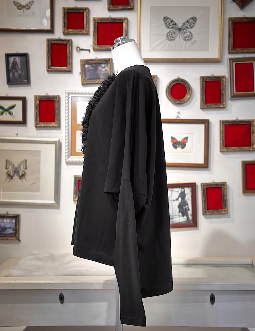 【Na+H】エヌエープラスエイチ prayerフリルドルマンカットソー