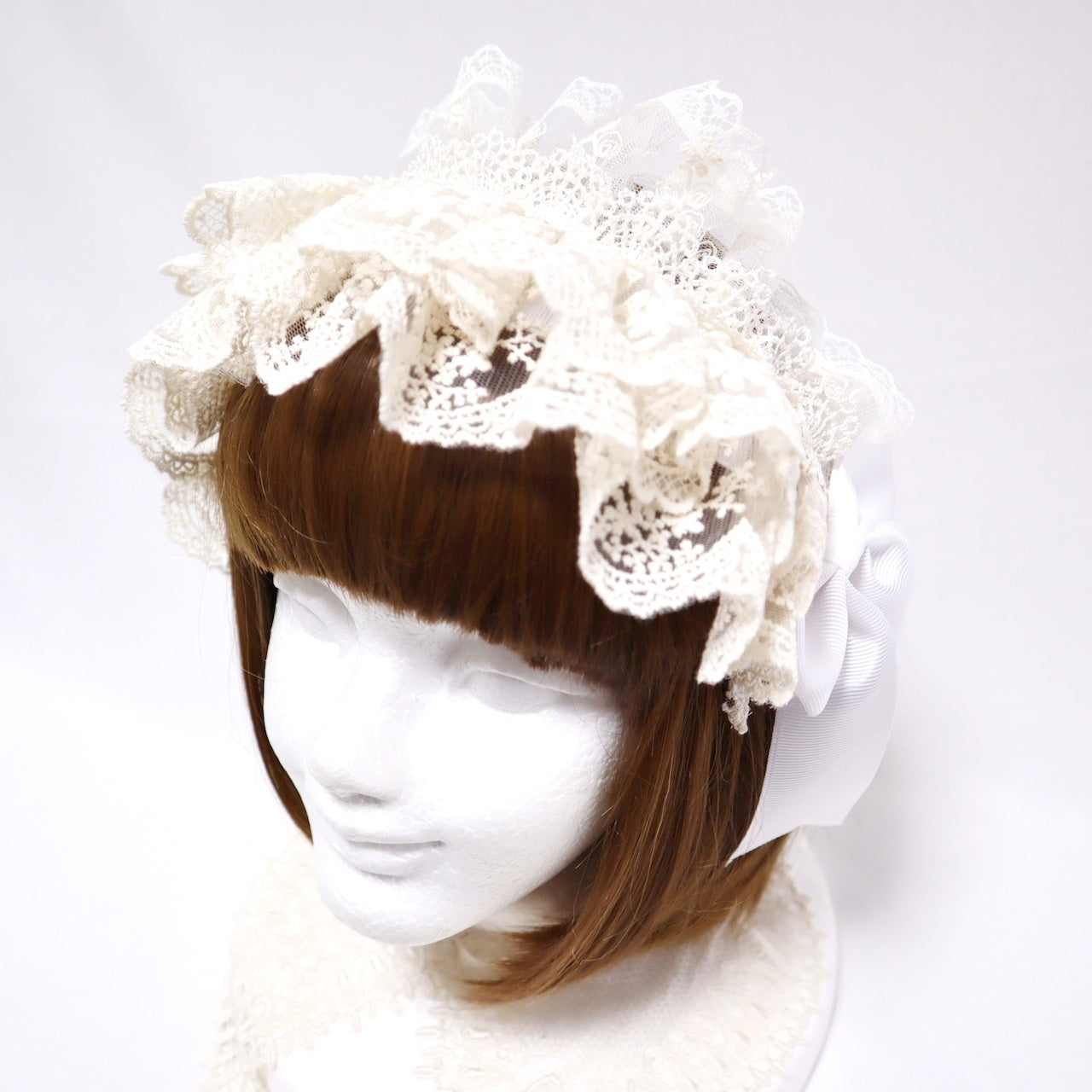 【Morun×Muuna Stoik】모란 무나스토틱 Libra 헤드 드레스 생성/화이트/블랙×레드/블랙×화이트/블랙×블랙/블랙×그린