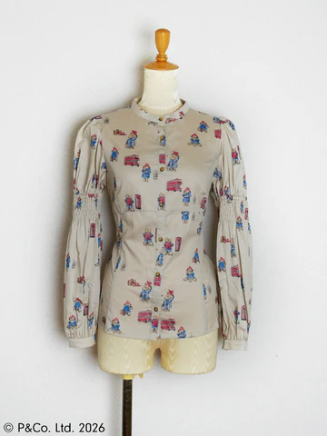 【Victorian maiden】ヴィクトリアンメイデン Paddington™ ラッフルフリルブラウス ホワイト/ベージュ