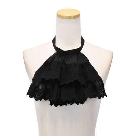 【Sheglit】シェグリット "Royal"レースジャボ ホワイト/ブラック