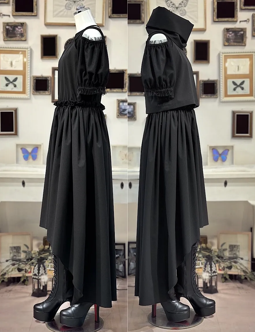 【Na+H】エヌエープラスエイチ surface リバーシブルパフスリーブカットソー