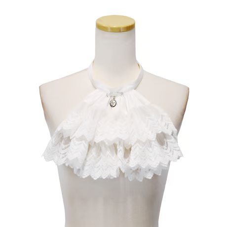 【Sheglit】シェグリット "Royal"レースジャボ ホワイト/ブラック