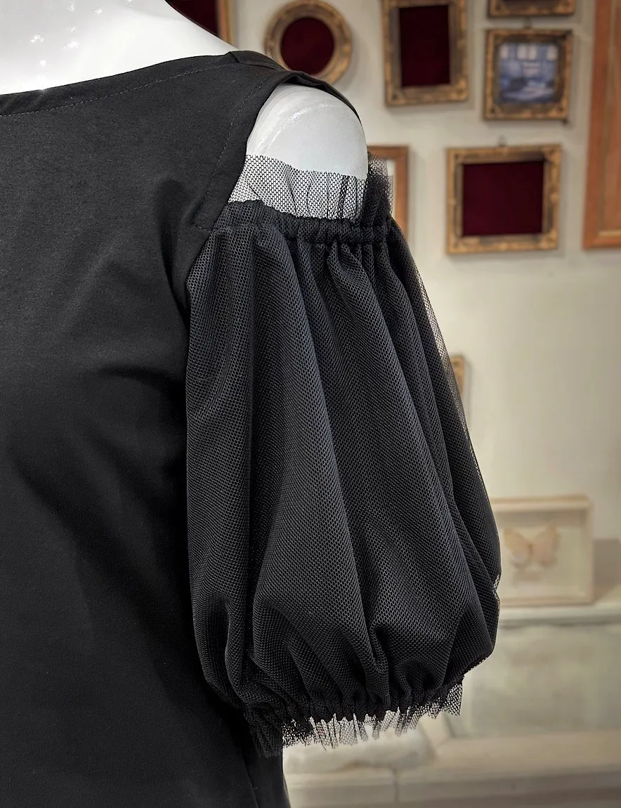 【Na+H】エヌエープラスエイチ surface リバーシブルパフスリーブカットソー