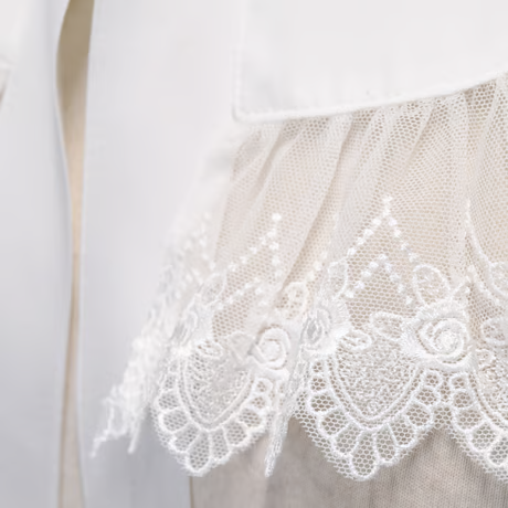 【Sheglit】シェグリット Serena Detachable Collar ホワイト/ ブラック