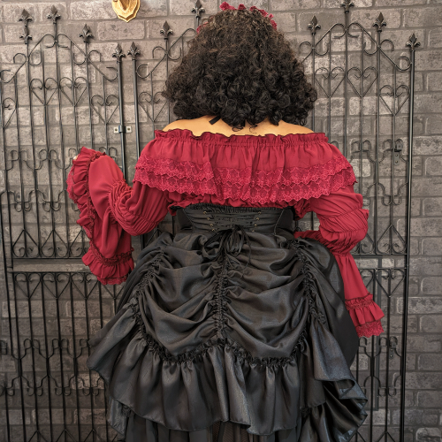 【ATELIER PIERROT】Shirring princess sleeve blouse Plus Size ★サマーセール対象!!8月24日まで★