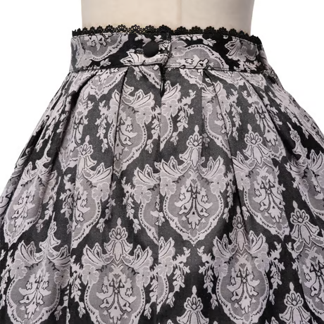 【Sheglit】シェグリット "Victorian"タックスカート グレー/ネイビー/ブラック