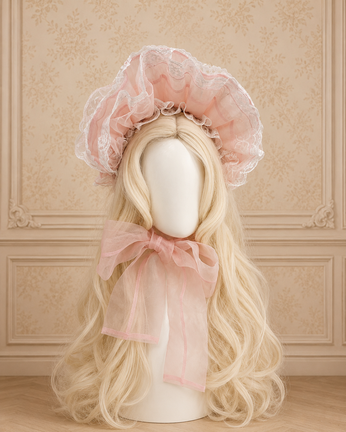 【Baroque】バロック ★ご予約受付中★ Angelic Cloud ボンネット ホワイト/ピンク/ブラック