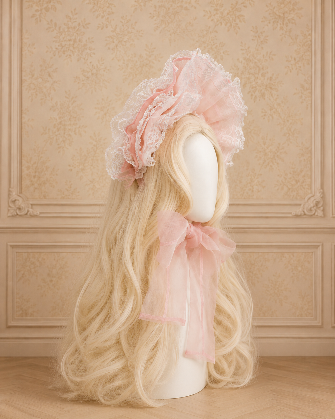 【Baroque】バロック ★ご予約受付中★ Angelic Cloud ボンネット ホワイト/ピンク/ブラック