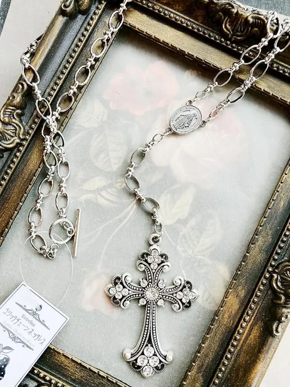 【Estrellas】エストレージャス ゴシックチェーンネックレス/クロス