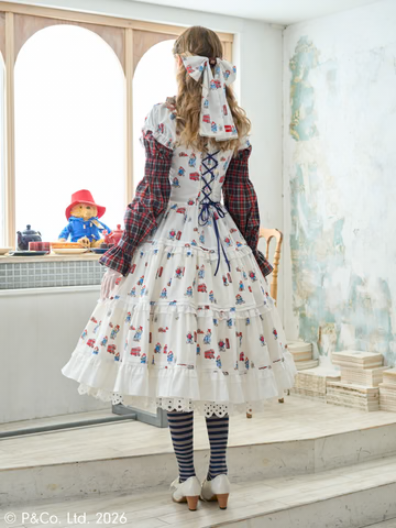 【Victorian maiden】ヴィクトリアンメイデン Paddington™ ティアードドレス ホワイト/ベージュ