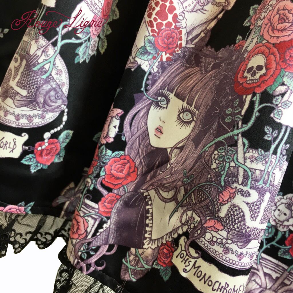 【Rouge Ligne】 生えてくるワンピース Black