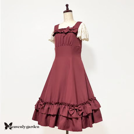 【heavenly garden 】ヘヴンリィ ガーデン グレースプリンセスラインドレス・ボルドー