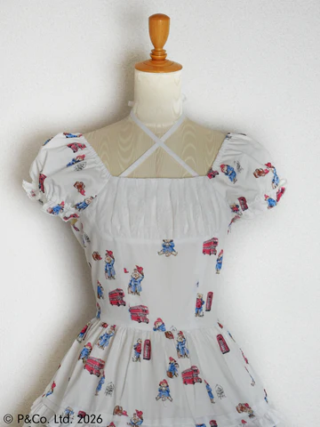 【Victorian maiden】ヴィクトリアンメイデン Paddington™ ティアードドレス ホワイト/ベージュ