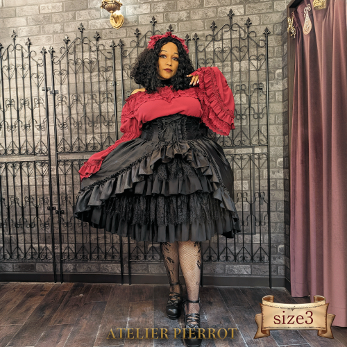 【ATELIER PIERROT】 요정 레이스 코르셋 스커트 크기 3★7 월 21 일까지 여름 판매★